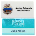 Full Color 1/16th" Plastic Name Badge Rectangle