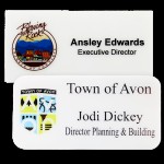 Full Color 1/16th" Plastic Name Badge Rectangle