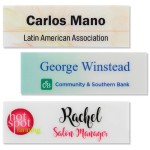 Full Color 1/16th" Plastic Name Badge Rectangle