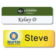 Full Color 1/32th" Plastic Name Badge Rectangle