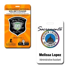 Full Color 1/32th" Full-Color Plastic Slotted Event Badge